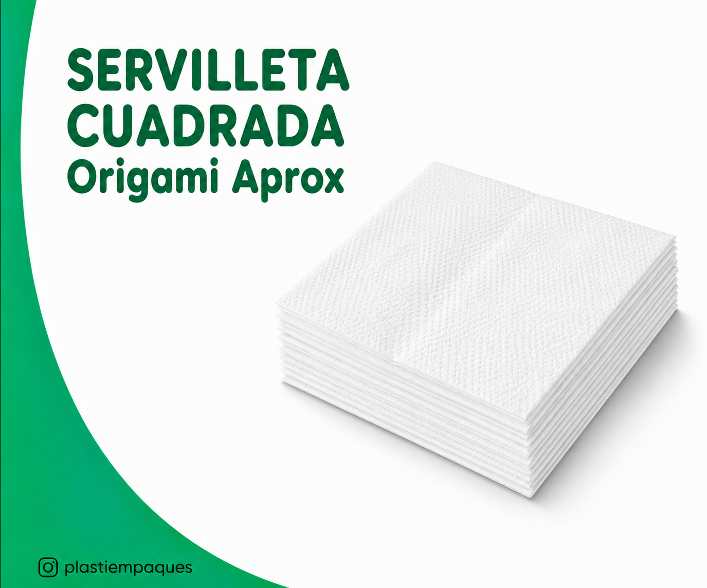 SERVILLETA-CUADRADA-Origami-Aprox SERVILLETA CUADRADA Origami Aprox - Imagen 1