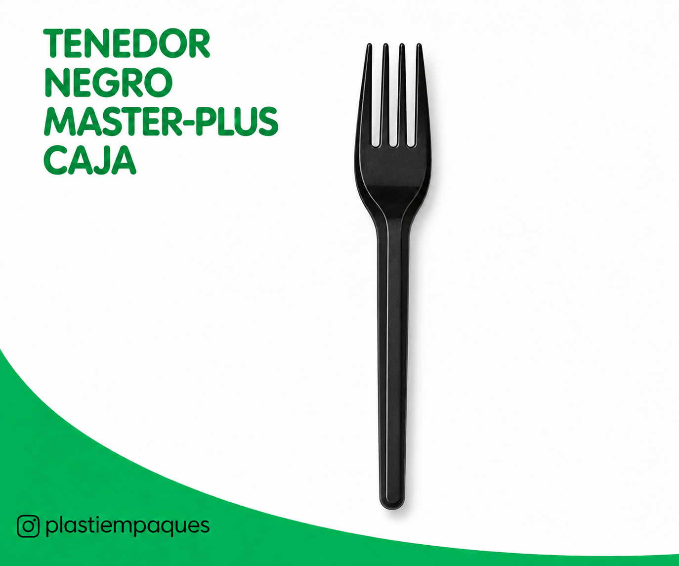 TENEDOR-NEGRO-MASTER-PLUS-CAJA TENEDOR NEGRO MASTER-PLUS CAJA - Imagen 1