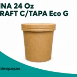 TINA 24 Oz KRAFT C/TAPA Eco G