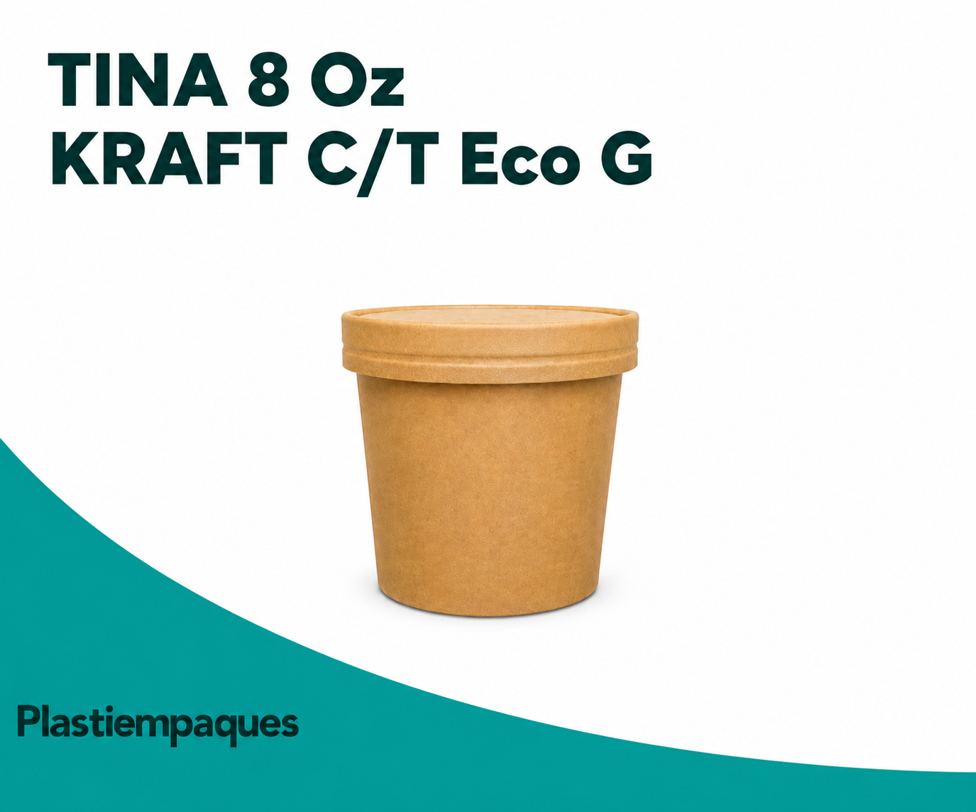 TINA-8-Oz-KRAFT-CT-Eco-G TINA 8 Oz KRAFT C/T Eco G - Imagen 1