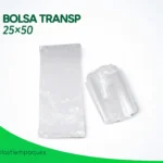 BOLSA TRANSPARENTE 25x50