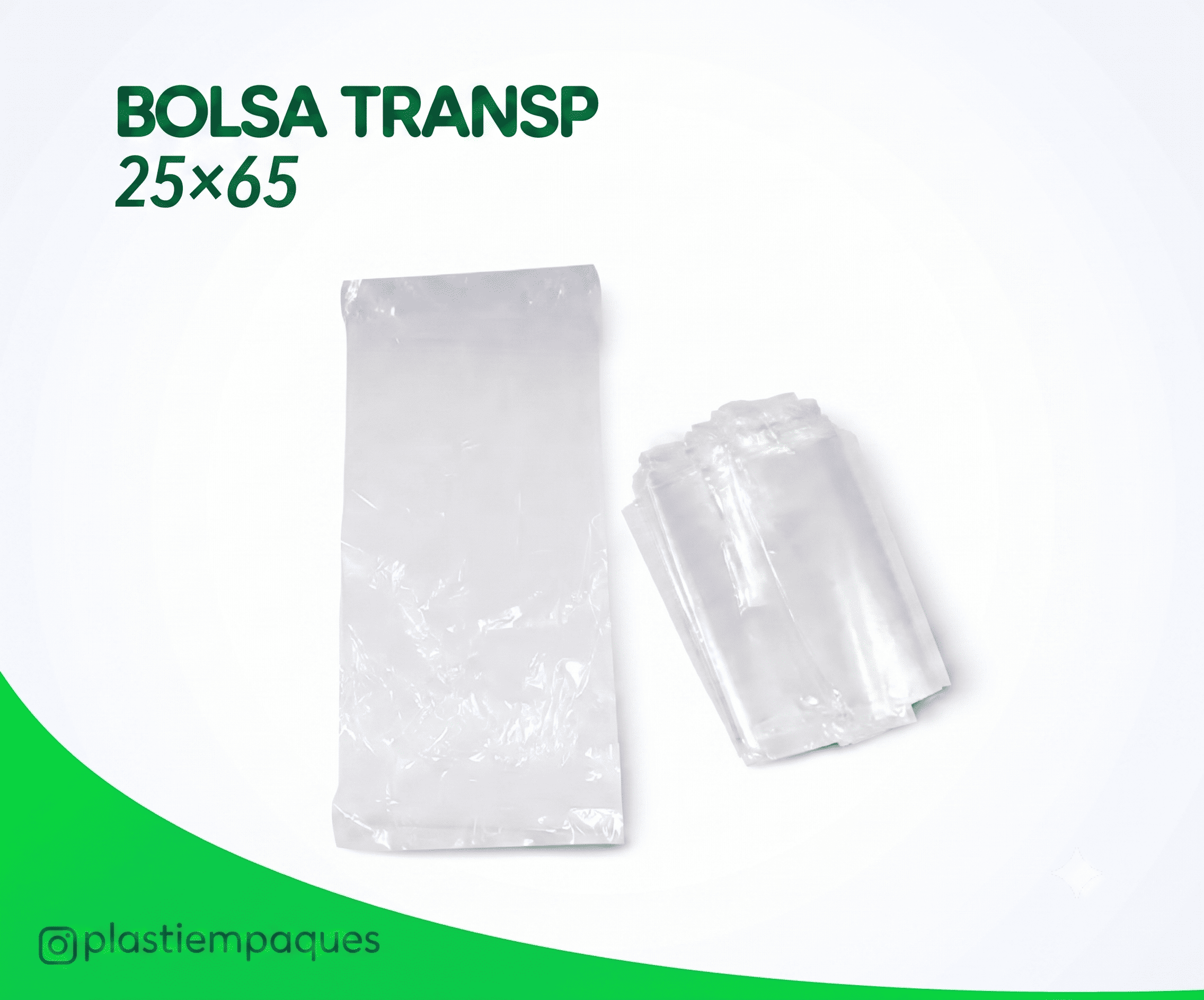 bolsa-transp-2565 BOLSA TRANSPARENTE 25x65 - Imagen 1