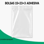 BOLSAS 15x23+3 ADHESIVA