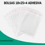 BOLSAS 18x25+4 ADHESIVA
