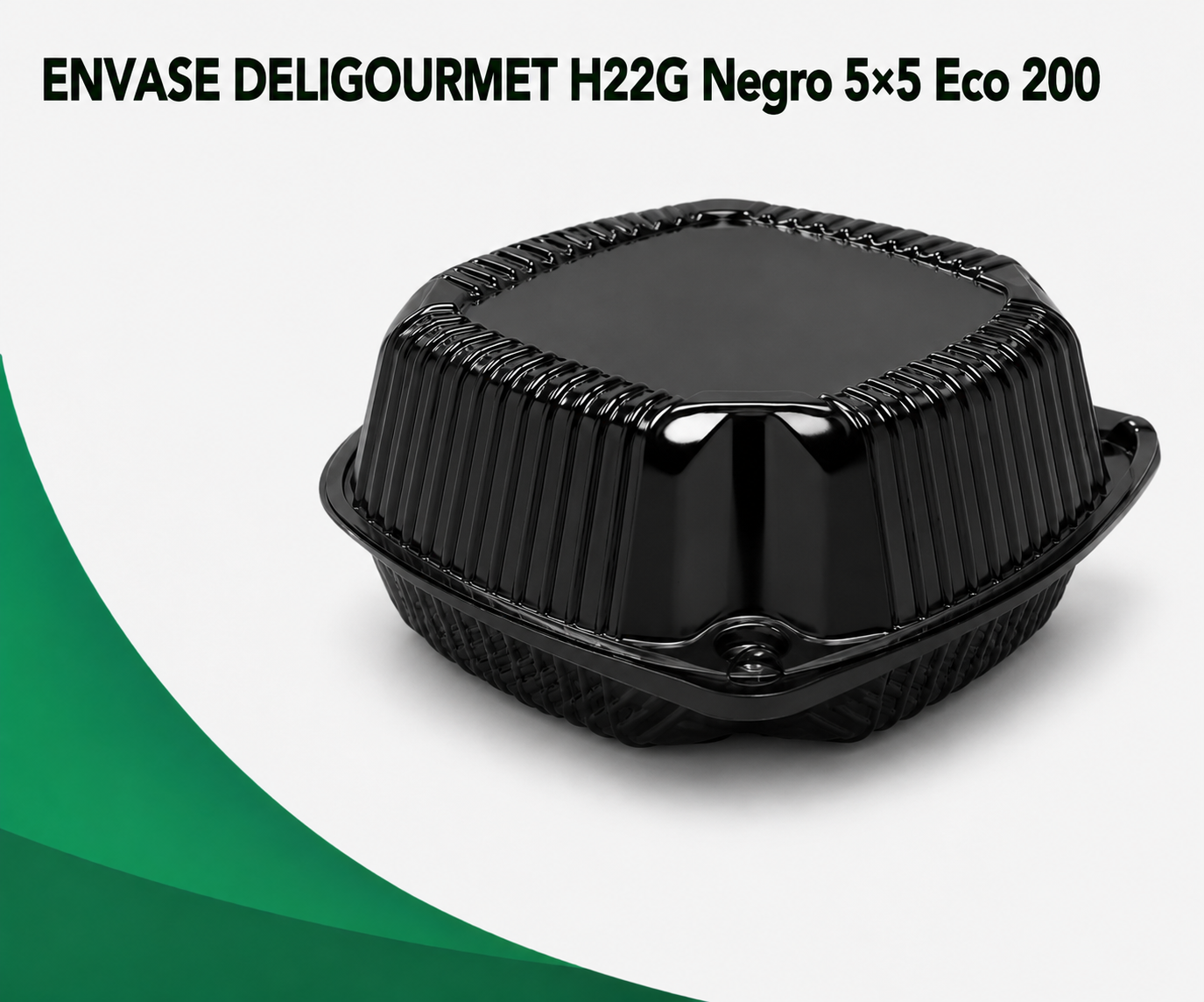 envase-deligourmet-h22g-negro-55-eco-200 ENVASE DELIGOURMET H22 Negro 5x5 Eco 200 Unds - Imagen 1