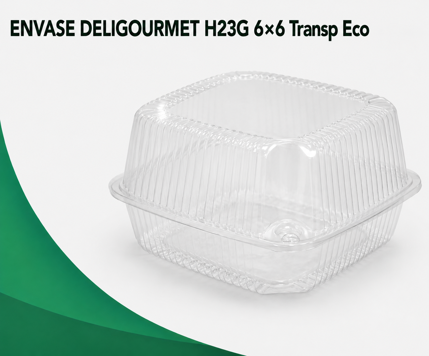 envase-deligourmet-h23g-66-transp-eco ENVASE DELIGOURMET H23 6x6 Transp Eco 200 Unds - Imagen 1