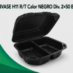 ENVASE H11 R/T Calor NEGRO 3 Div 2x50 Eco  100 Unds