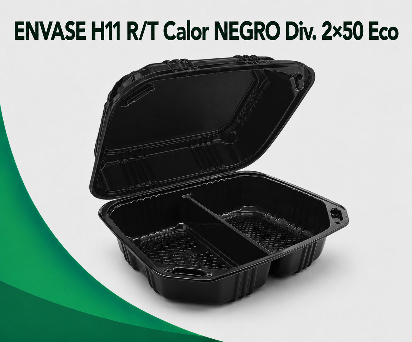 envase-h11-rt-calor-negro-div-250-eco ENVASE H11 R/T Calor NEGRO 3 Div 2x50 Eco 100 Unds - Imagen 1
