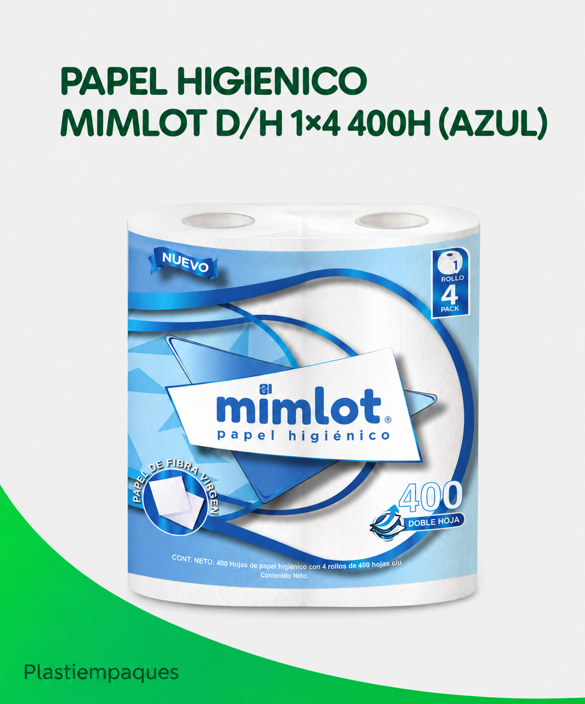 papel-higienico-mimlot-dh-14-400h-azul DETAL PAPEL HIGIENICO MIMLOT D/H 1x4 400H AZUL - Imagen 1