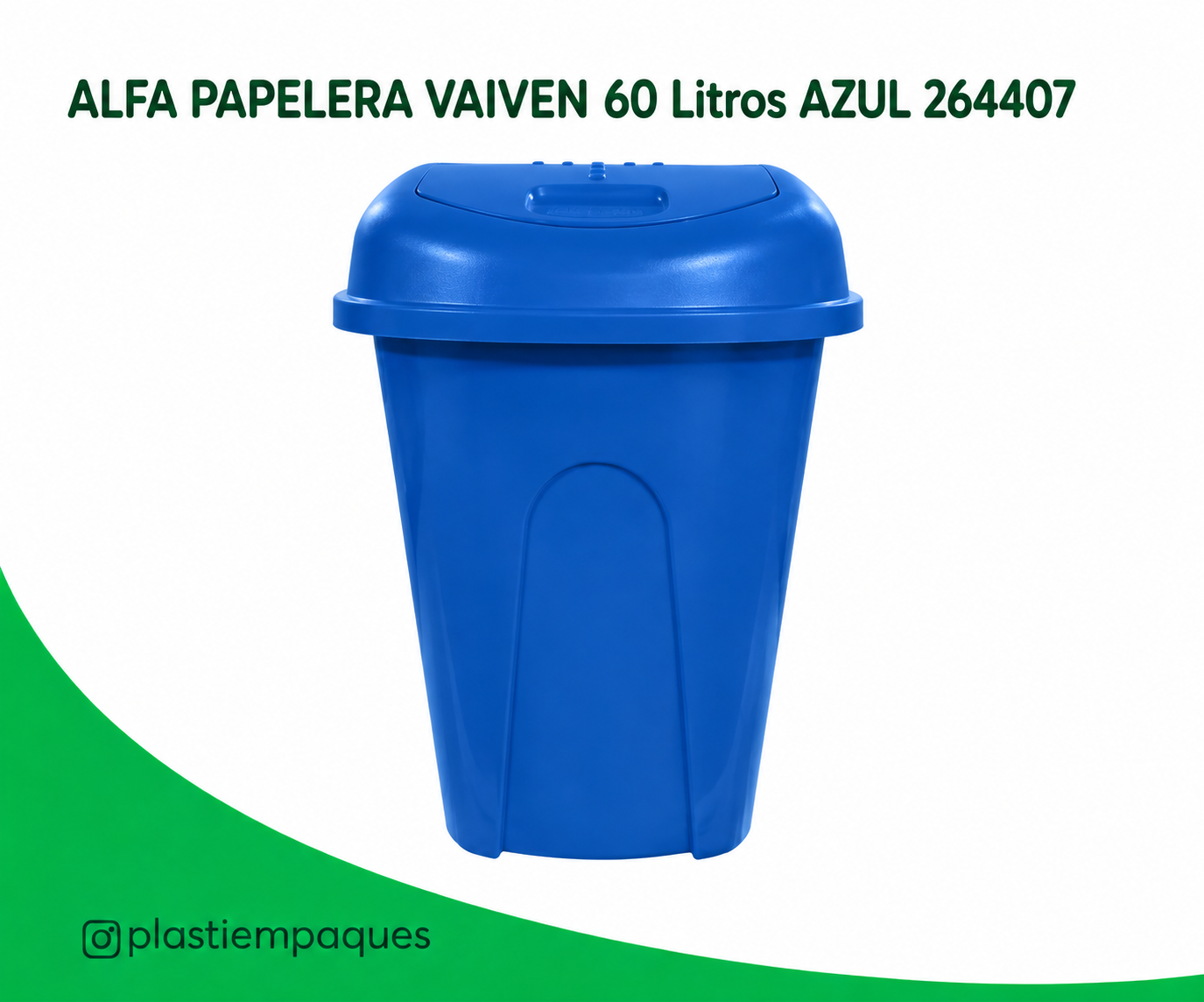 ALFA-PAPELERA-VAIVEN-60-Litros-AZUL-264407 ALFA PAPELERA VAIVEN 60 Litros AZUL 264407 - Imagen 1