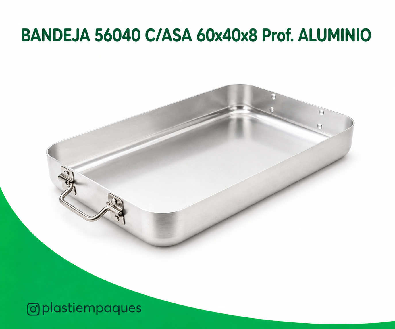 BANDEJA-56040-CASA-60x40x8-Prof.-ALUMINIO BANDEJA 56040 C/ASA 60x40x8 Prof. ALUMWARE - Imagen 1