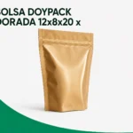 BOLSA DOYPACK DORADA 12x8x20 x