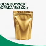 BOLSA DOYPACK DORADA 15x8x22 x
