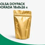 BOLSA DOYPACK DORADA 18x8x26 x