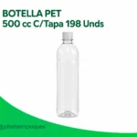 BOTELLA PET 500 cc C/Tapa 198 Unds