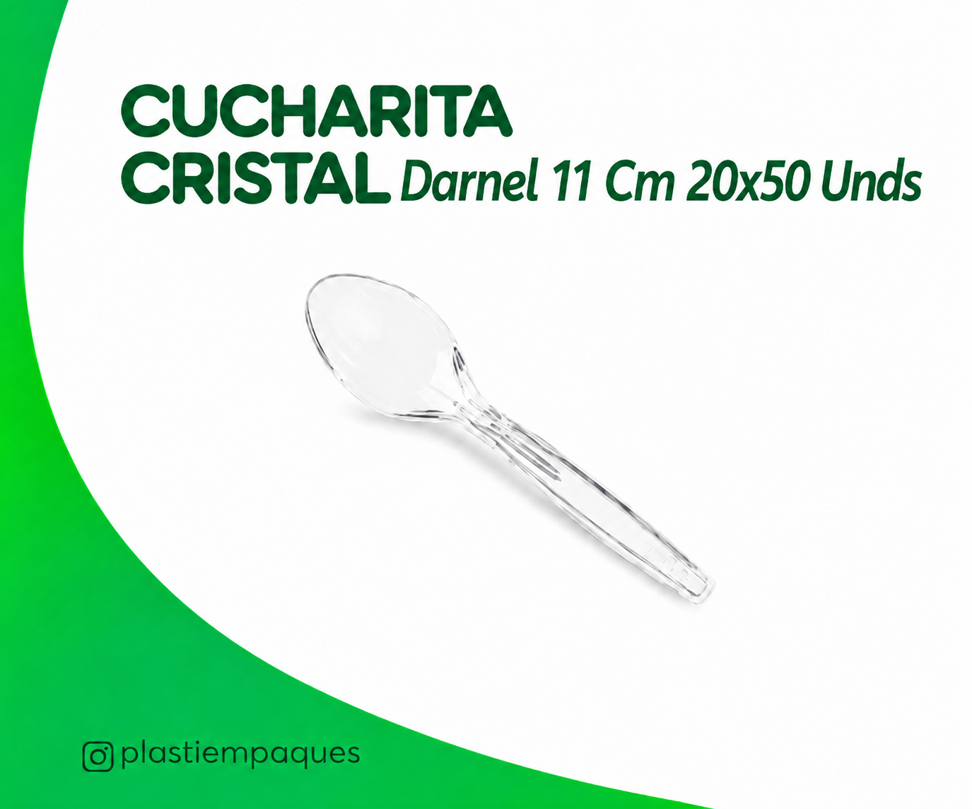 CUCHARITA-CRISTAL-Darnel-11-Cm-20x50-Unds CUCHARITA CRISTAL Darnel 11 Cm 20x50 Unds - Imagen 1