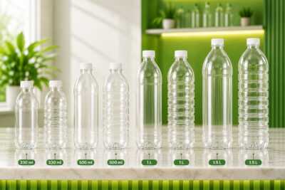 Botellas PET lisas y de aros