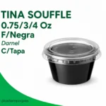 TINA SOUFFLE 0.75/3/4 Oz F/Negra Darnel C/Tapa
