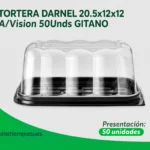 TORTERA DARNEL 20.5x12x12 A/Vision x50Unds GITANO