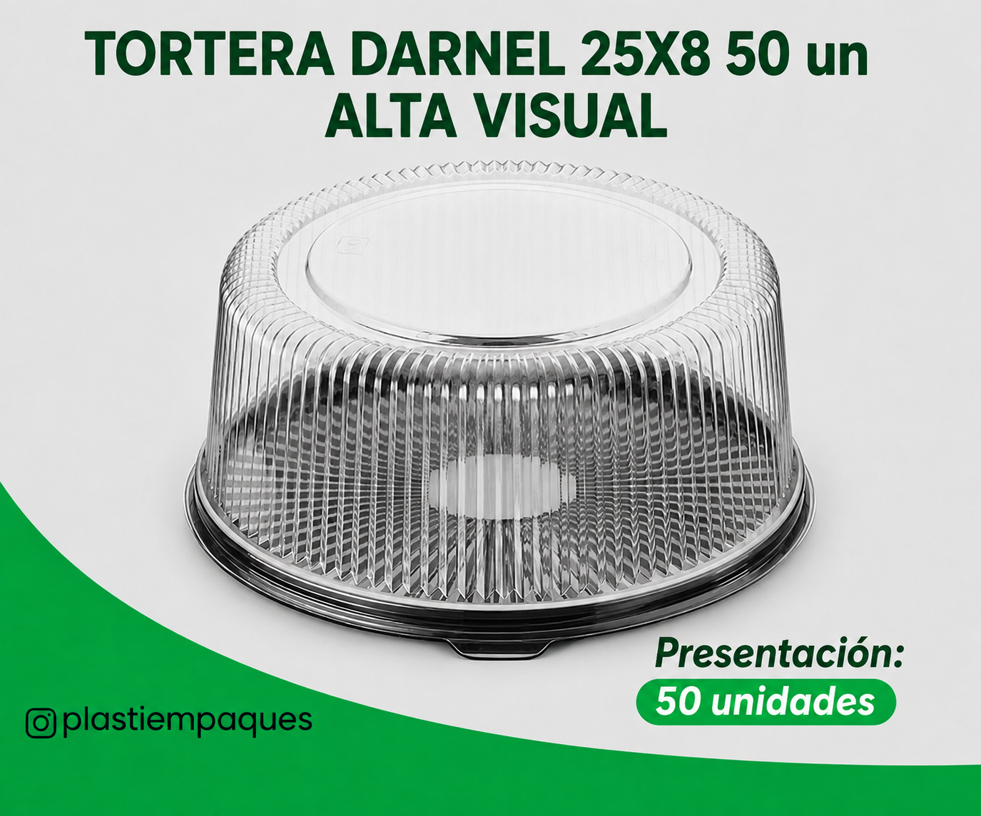 TORTERA-DARNEL-25X8-50-un-ALTA-VISUAL TORTERA DARNEL 25x8 Unds Alta Visual - Imagen 1