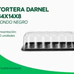 DETAL TORTERA DARNEL 34X14X8 FONDO NEGRO