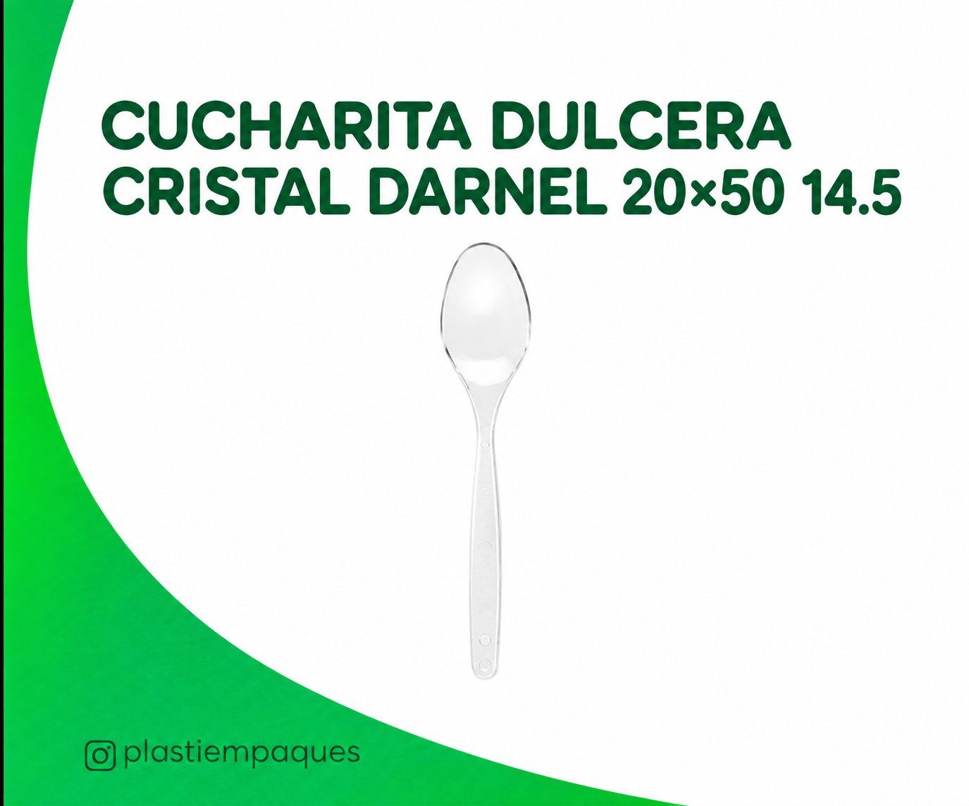 cucharita-dulcera-cristal-darnel-2050-14-5 CUCHARITA DULCERA CRISTAL DARNEL 20x50 14.5 - Imagen 1