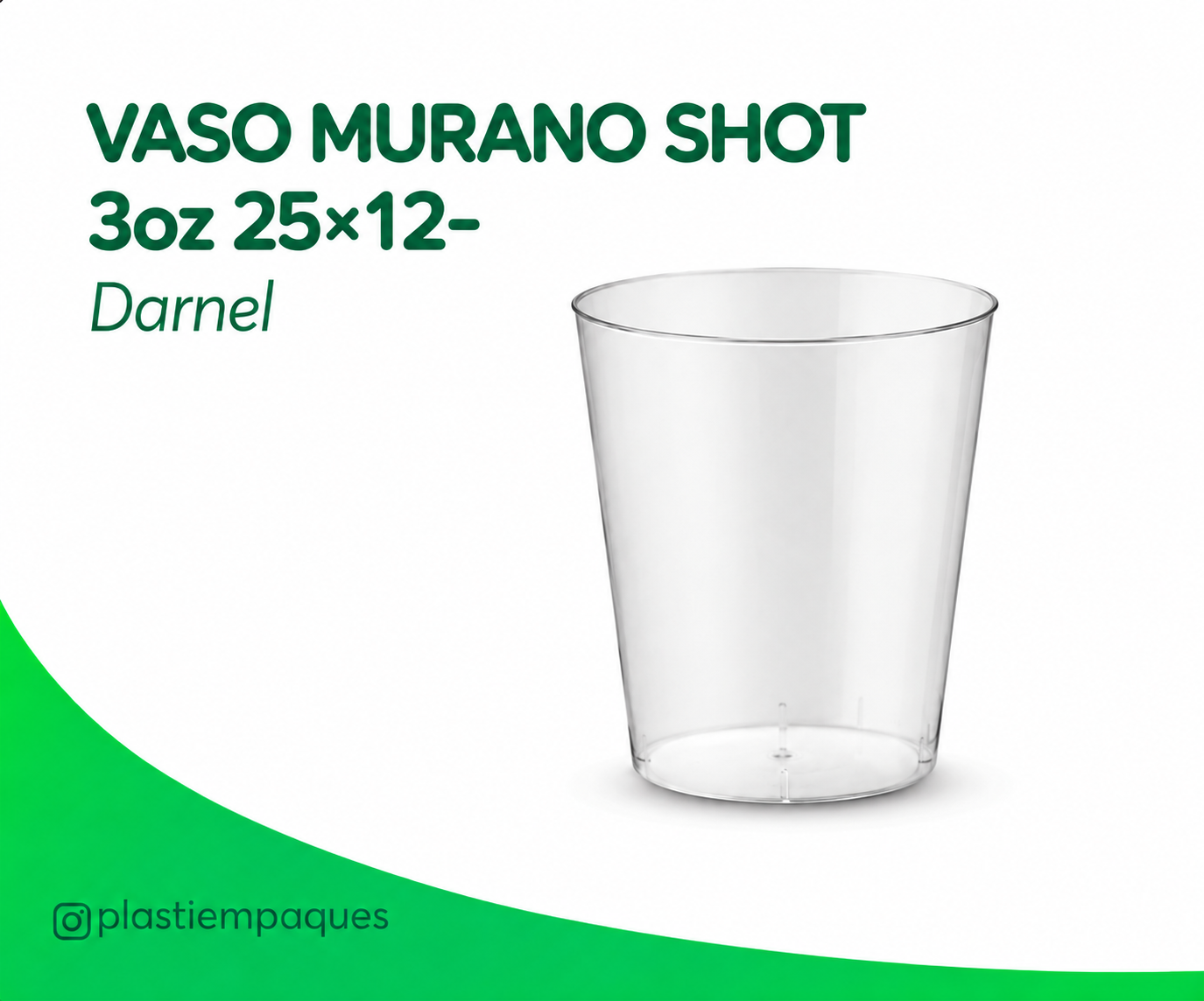 vaso-murano-shot-3oz-2512-darnel VASO MURANO SHOT 3 - Oz 25x12- Darnel - Imagen 1