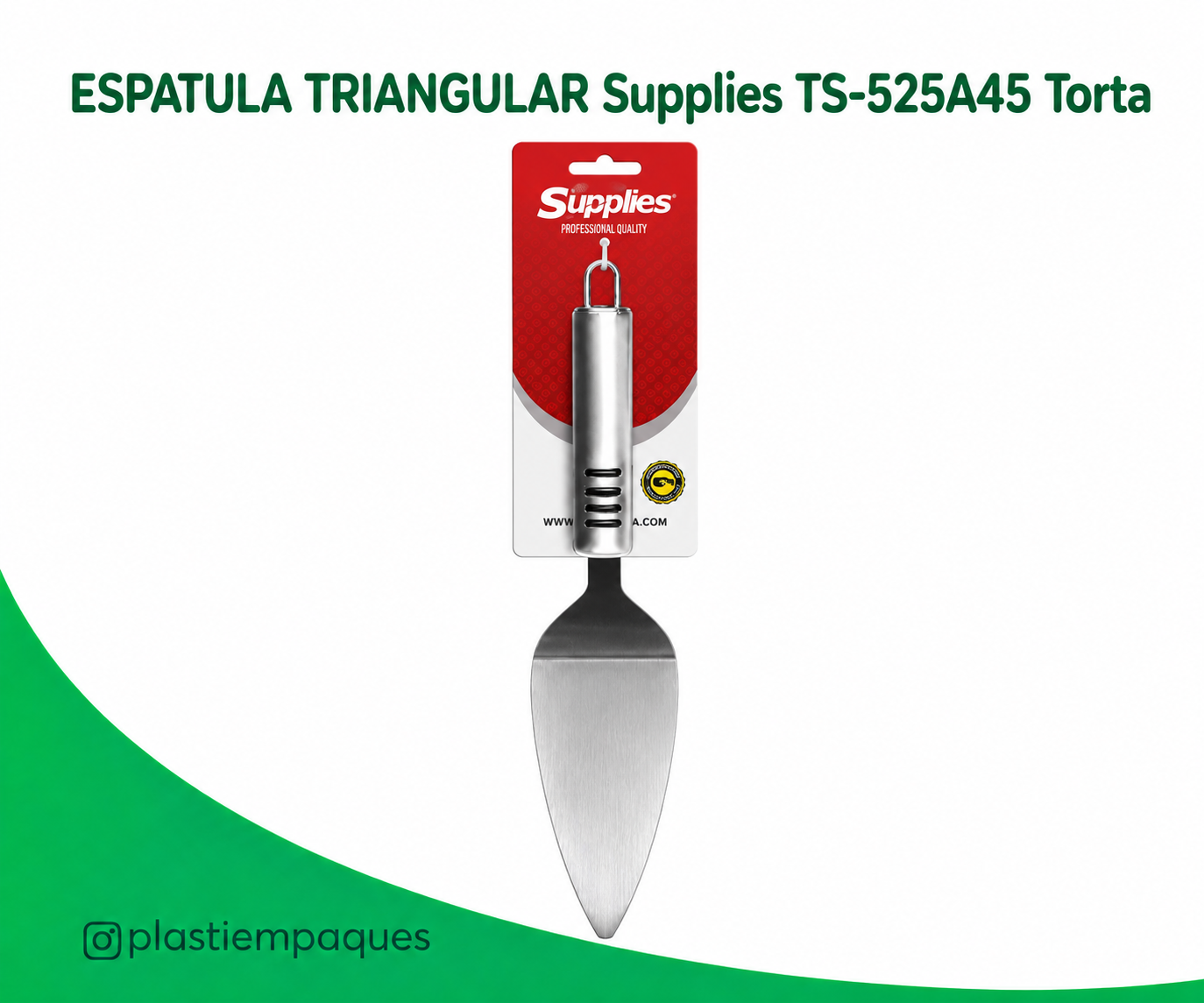 ESPATULA-TRIANGULAR-Supplies-TS-525A45-Torta ESPATULA TRIANGULAR Supplies TS-525A45 Torta - Imagen 1