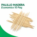 PALILLO MADERA Economico 10 Paq