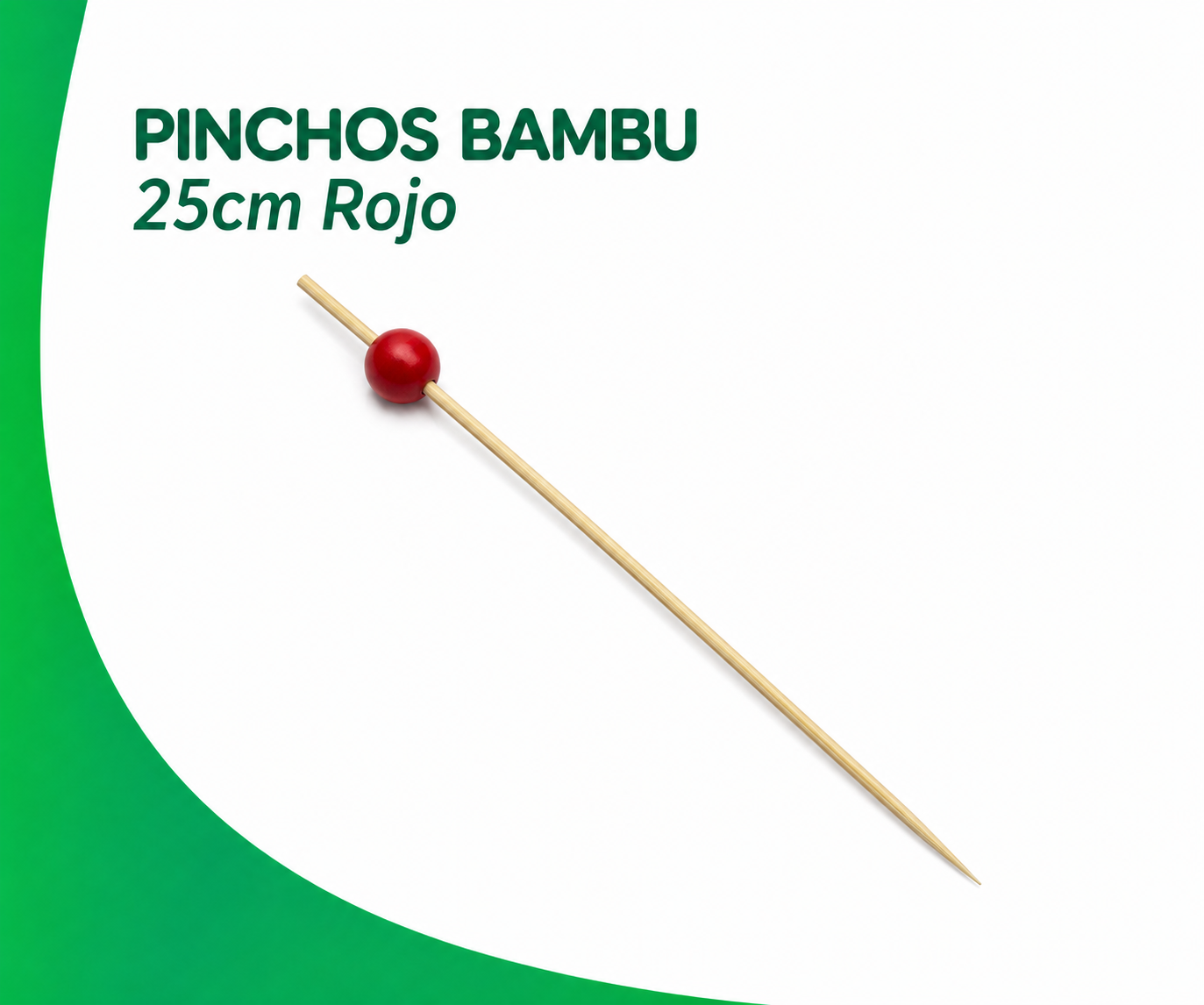 PINCHOS-BAMBU-25cm-Rojo PINCHOS BAMBU 25 Rojo Cm - Imagen 1
