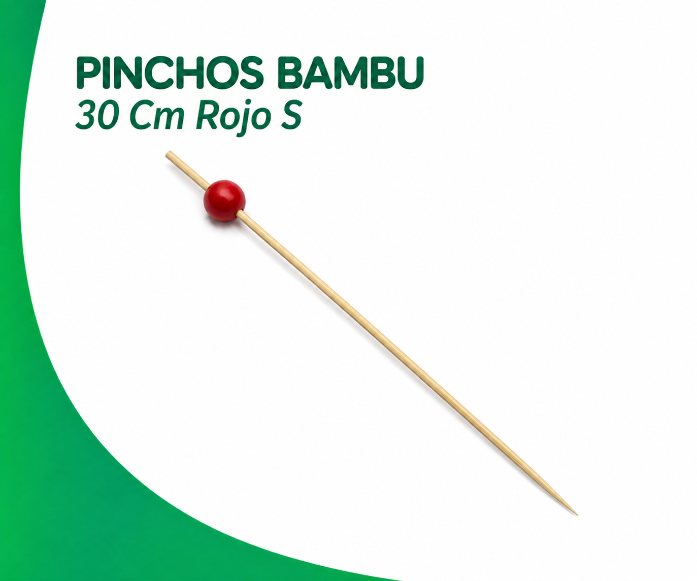 PINCHOS-BAMBU-30-Cm-Rojo-S PINCHOS BAMBU 30 Cm Rojo S - Imagen 1