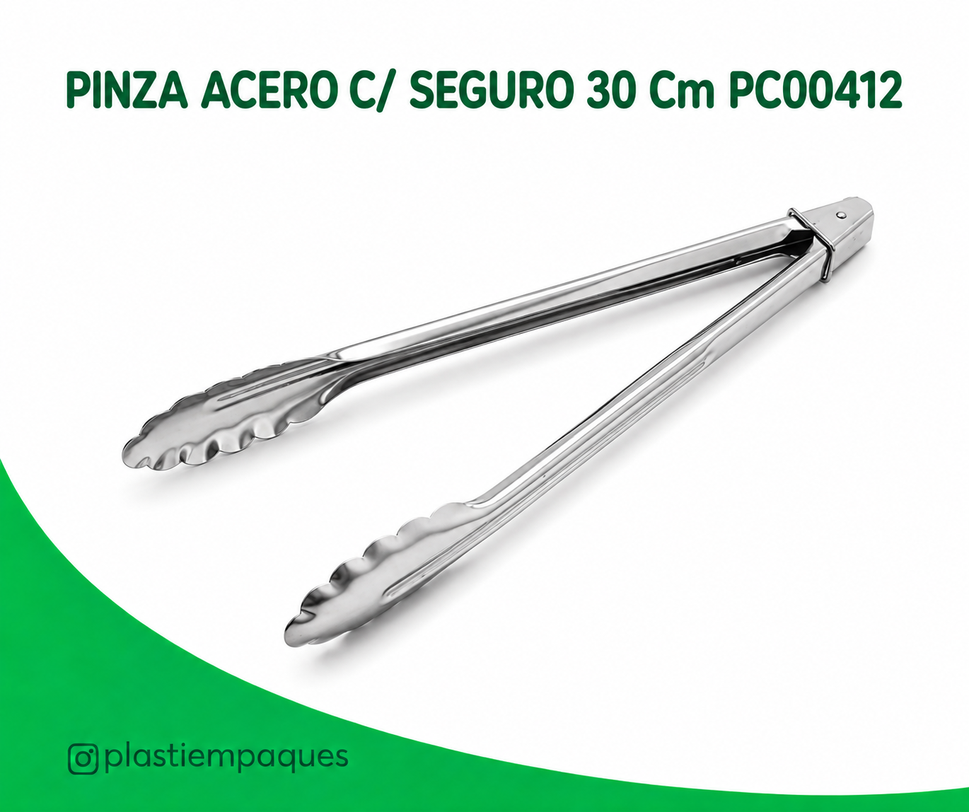 PINZA-ACERO-C-SEGURO-30-Cm-PC00412 PINZA ACERO C/ SEGURO 30 Cm PC004 12: - Imagen 1