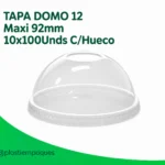 TAPA DOMO 12 Maxi 92mm 10x100Unds C/Hueco