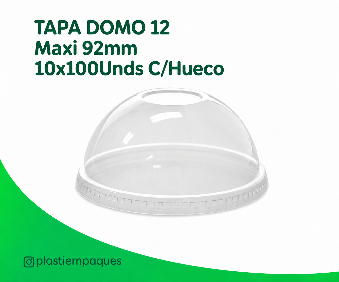 TAPA-DOMO-12-Maxi-92mm-10x100Unds-CHueco TAPA DOMO 12 Maxi 92mm 10x100Unds C/Hueco - Imagen 1