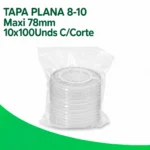 TAPA PLANA 8-10 Maxi 78mm 10x100Unds C/Corte