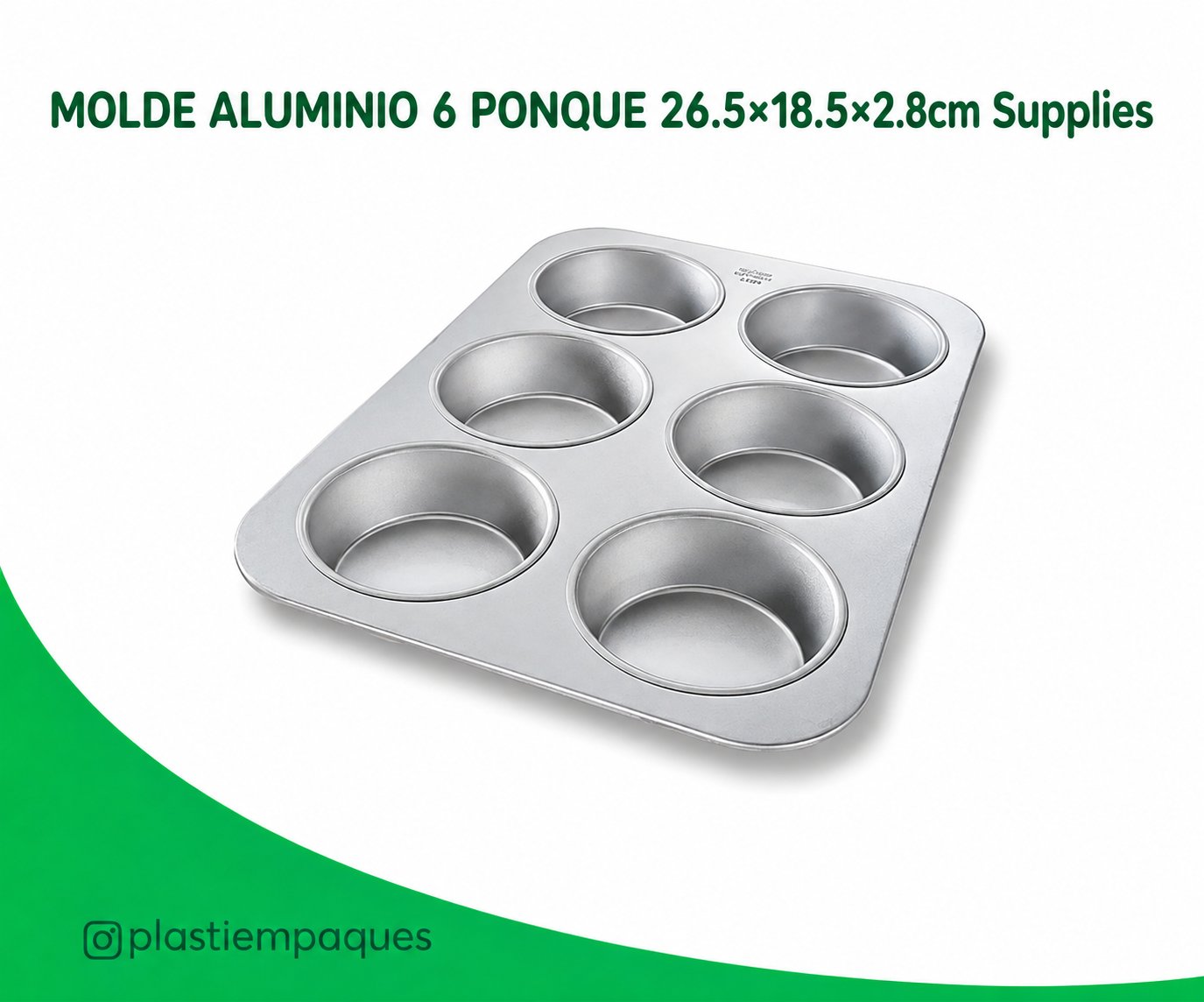 molde-aluminio-6-ponque-26-518-52-8cm-supplies MOLDE ALUM 6 PONQUE 26.5x18.5x2.8cm Supplies - Imagen 1