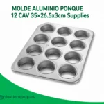 MOLDE ALUMINIO PONQUE 12 CAV 35x26.5x3cm Supplies