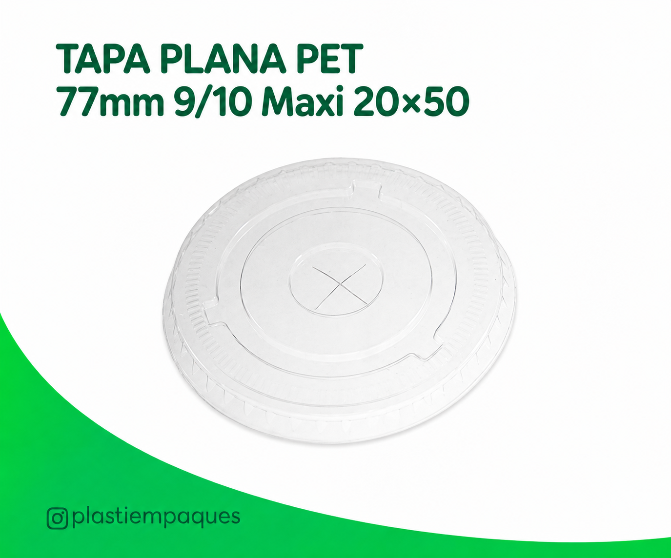 tapa-plana-pet-77mm-910-maxi-2050 TAPA PLANA PET 77mm 9/10 Maxi 20x50 - Imagen 1