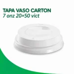 TAPA VASO CARTON 7 onz 20x50 vict