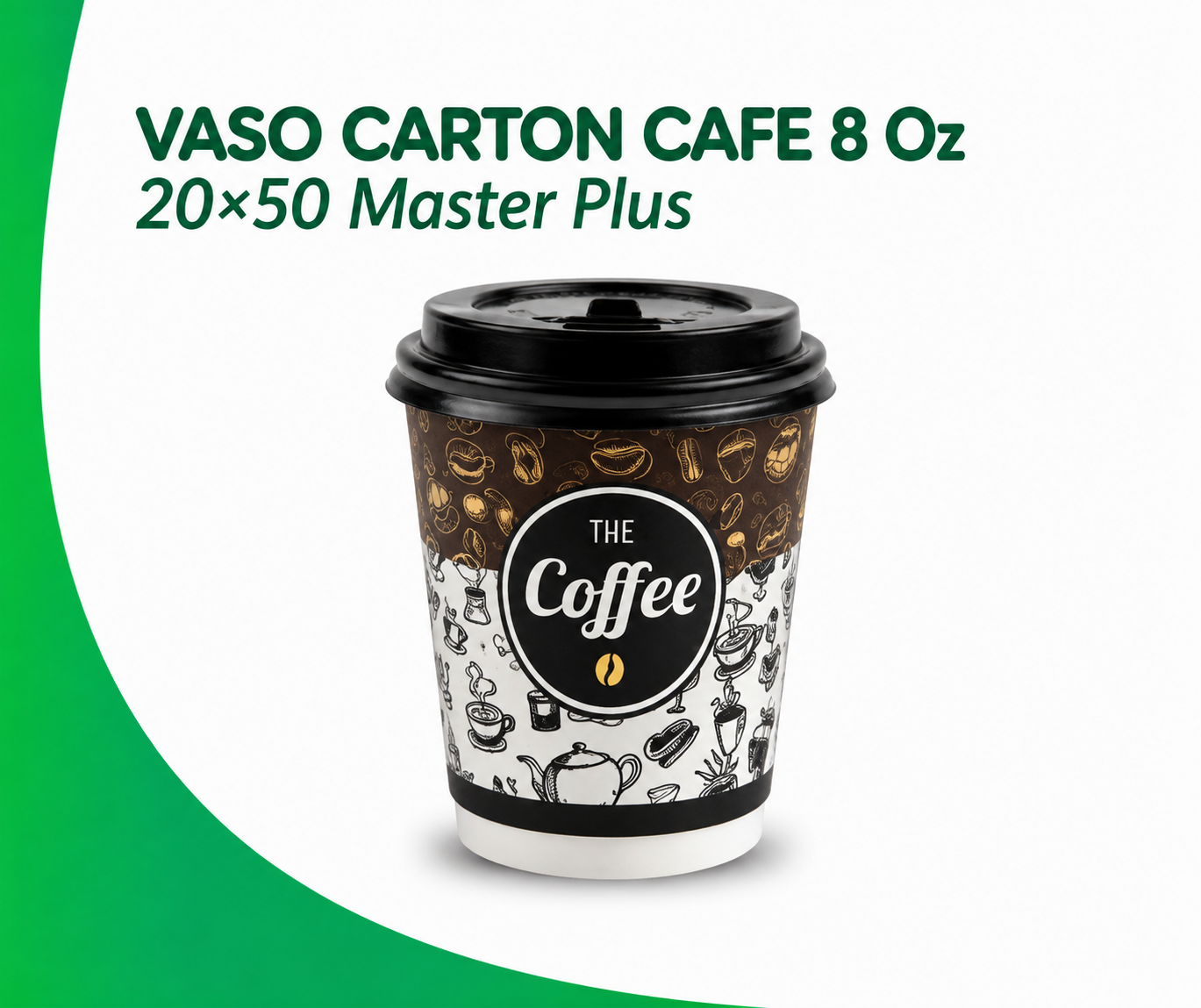 vaso-carton-cafe-8-oz-2050-master-plus VASO CARTON CAFE 8 Oz 20x50 Master Unds - Imagen 1