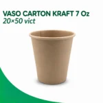 VASO CARTON KRAFT 7 Oz 20x50 vict