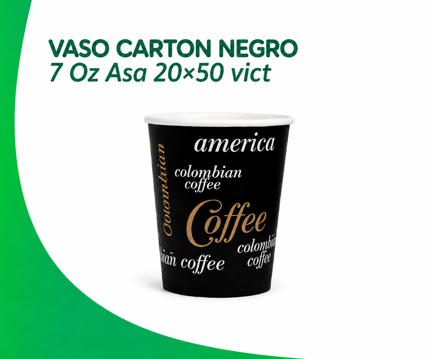 vaso-carton-negro-7-oz-asa-2050-vict VASO CARTON NEGRO 7 Oz Asa 20x50 vict - Imagen 1