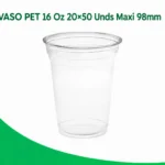 VASO PET 16 Oz 20x50 Unds Maxi 98mm